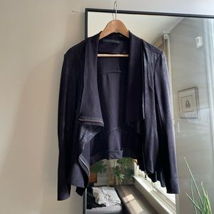 ZARA Woman Faux Suede Blazer, Size Medium